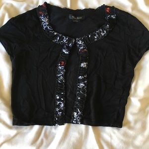 White House Black Market Cropped Sweater